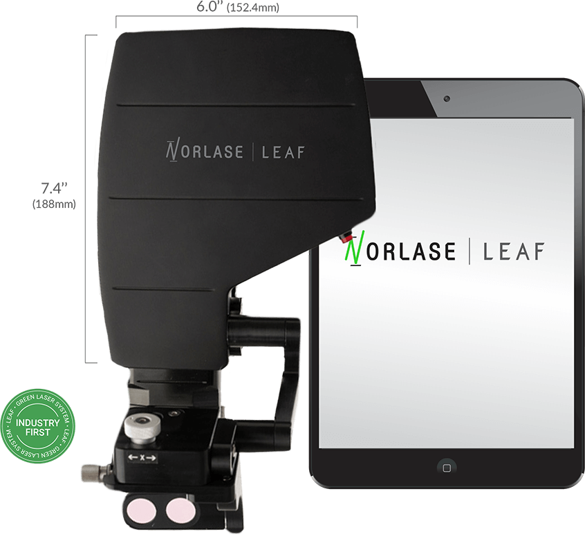 Laser Photocoagulator (LEAF) and wireless tablet from Norlase